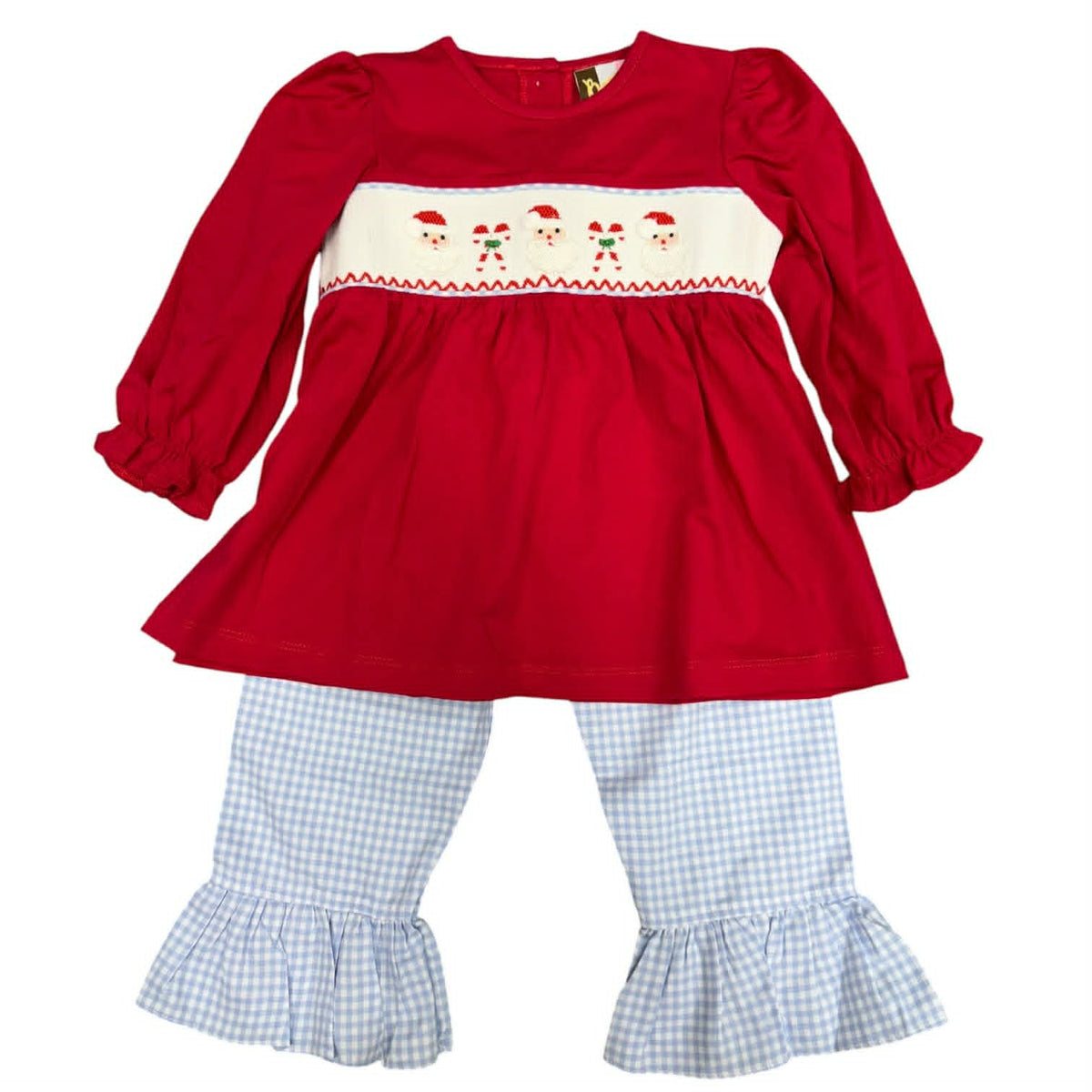 Ho Ho Ho Smocked Ruffle Set