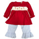 Ho Ho Ho Smocked Ruffle Set