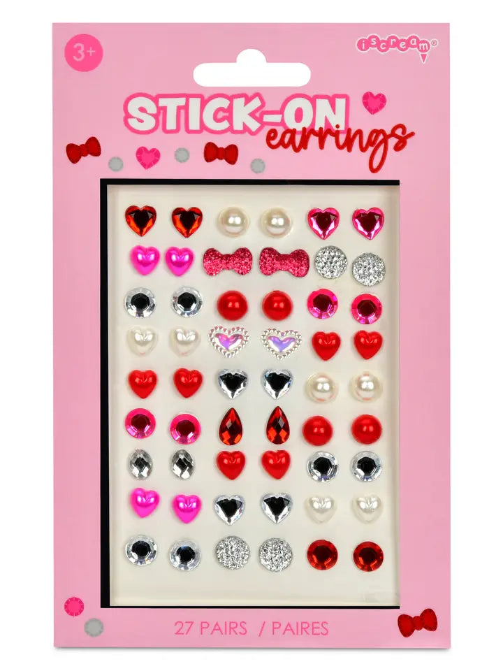 Jeweled Stick On Earrings