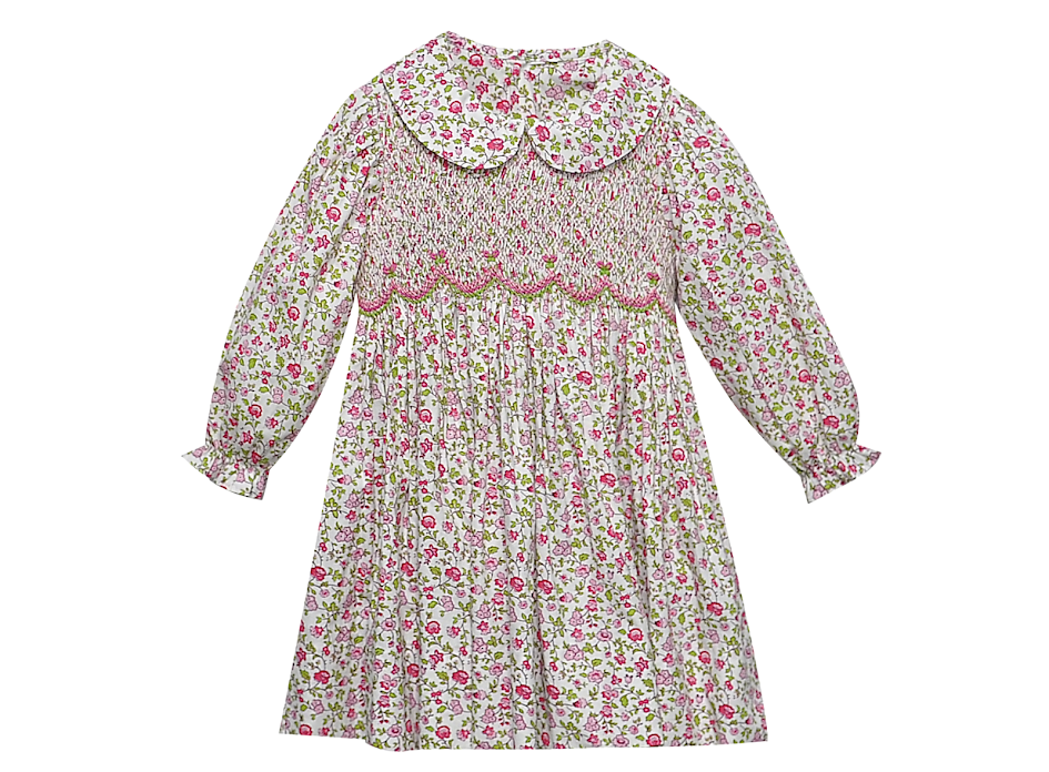 Fuchsia Pink Flower Dress