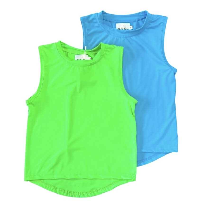Summer Athletic High Low Tanks