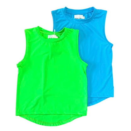 Summer Athletic High Low Tanks