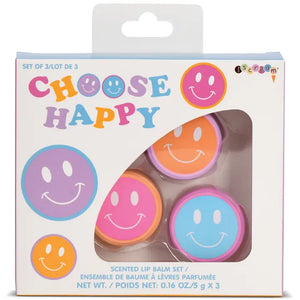 Choose Happy Lip Balm Trio