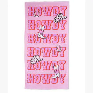 Howdy Beach Towel