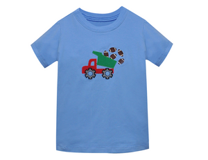 Blue Tractor Football Shirt