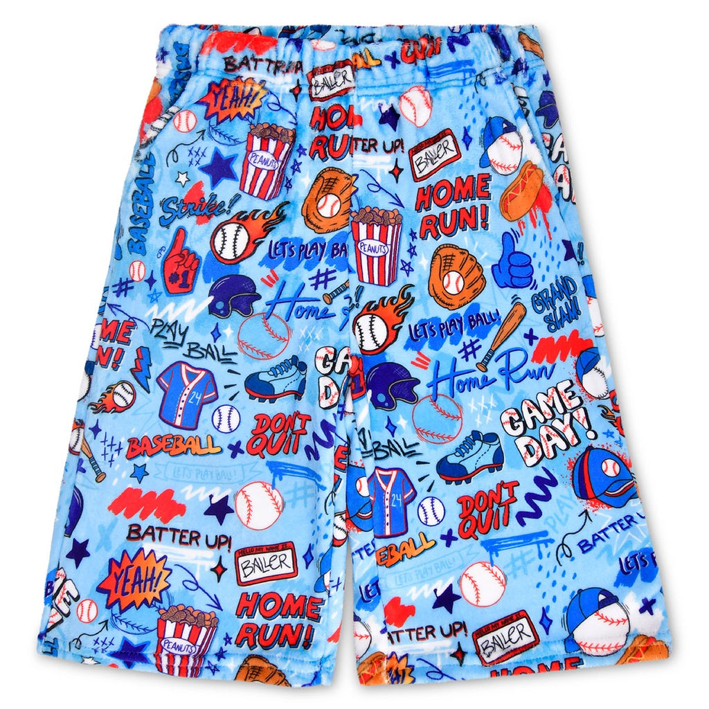 Ball Game Plush PJ Shorts