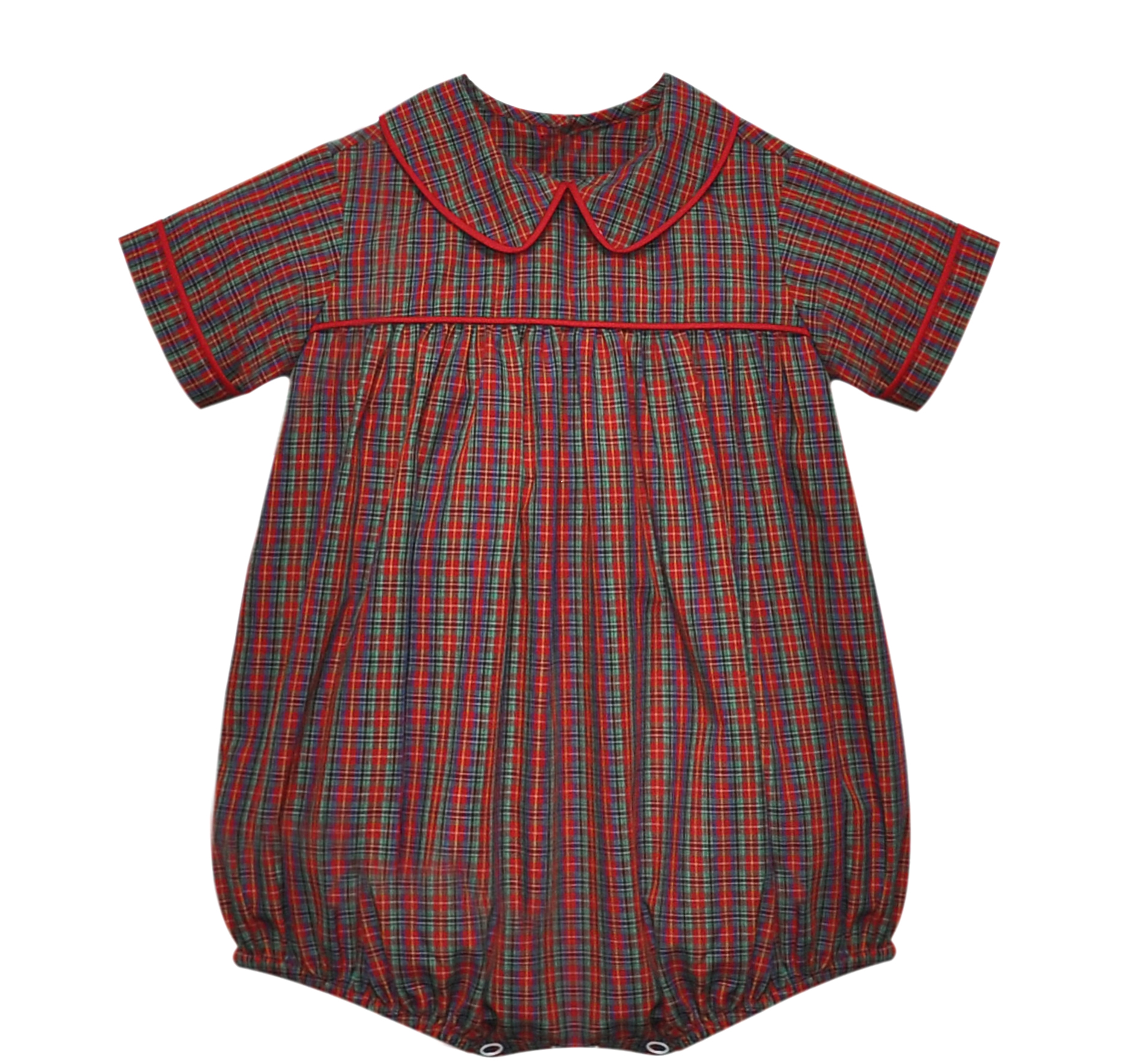 Red Plaid Boy Bubble