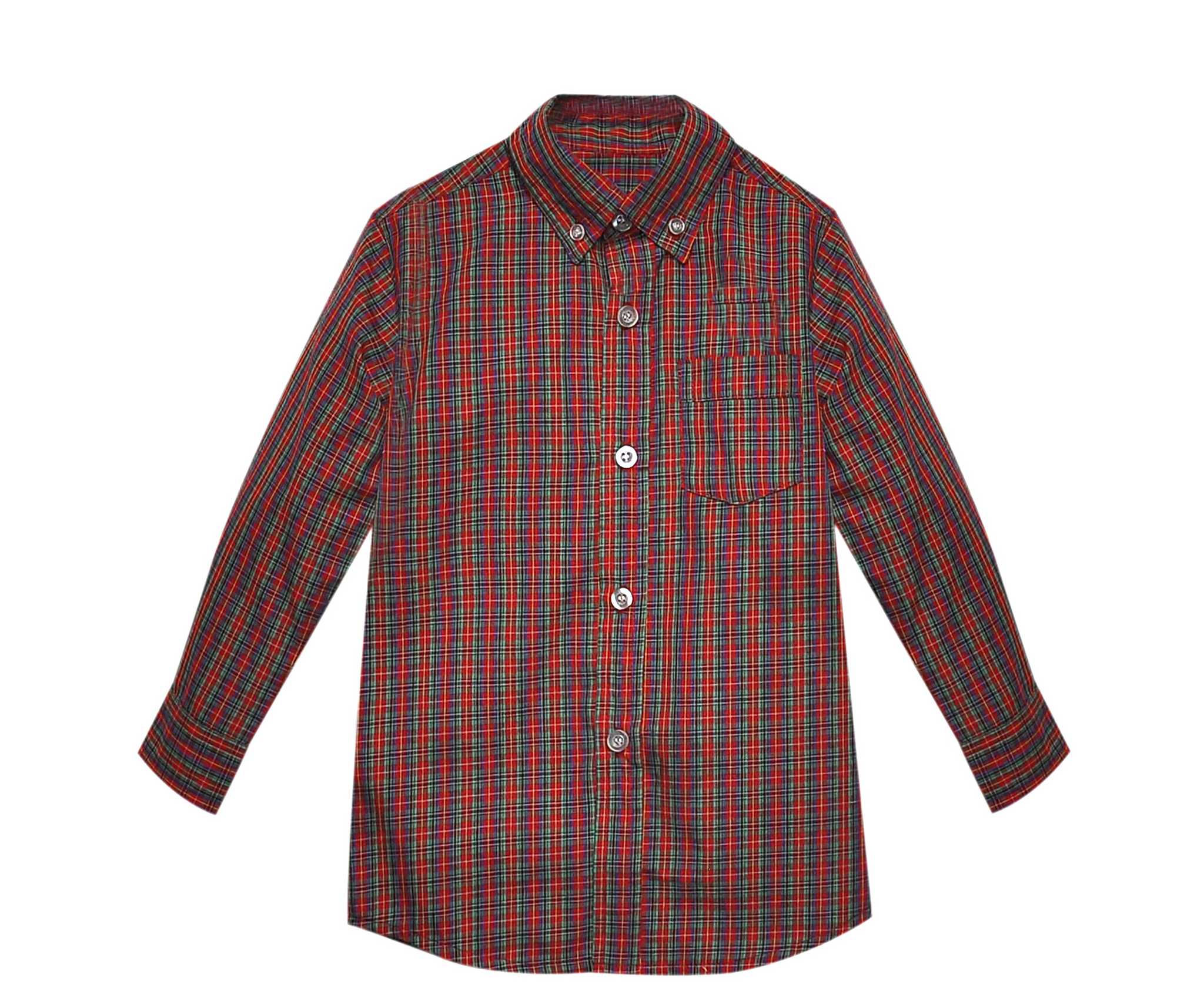 Red Plaid Button Down