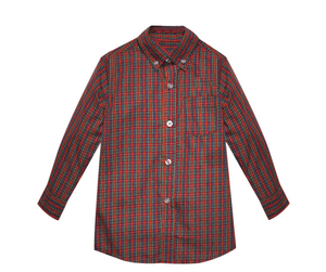 Red Plaid Button Down