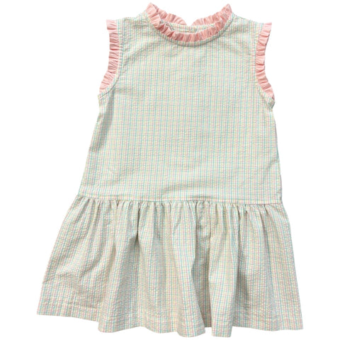 Pastel Plaid Dropwaist Dress