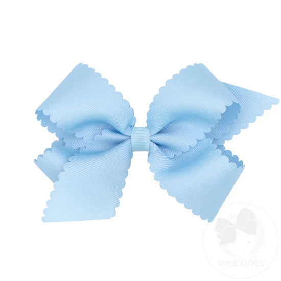 WeeOnes Scallop Spring Bows