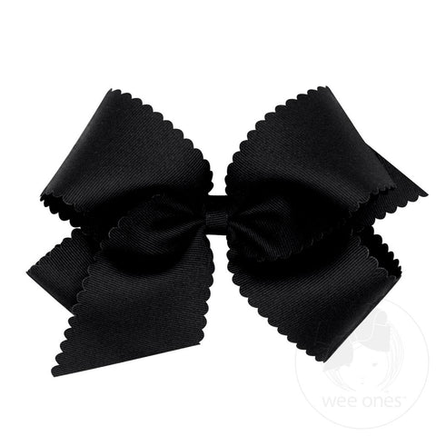 Wee Ones Scalloped Edge Bows