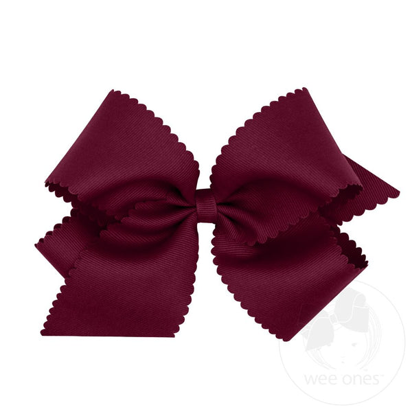 Wee Ones Scalloped Edge Bows