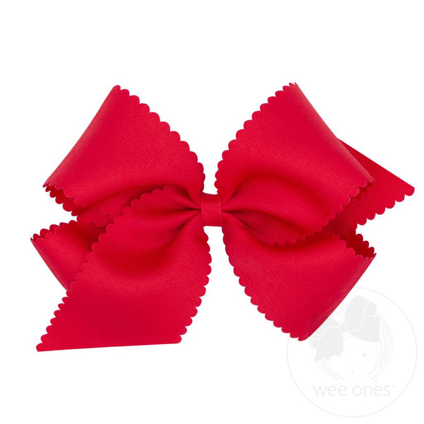 Wee Ones Scalloped Edge Bows