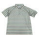 Southbound Cedar Green Striped Performance Polo