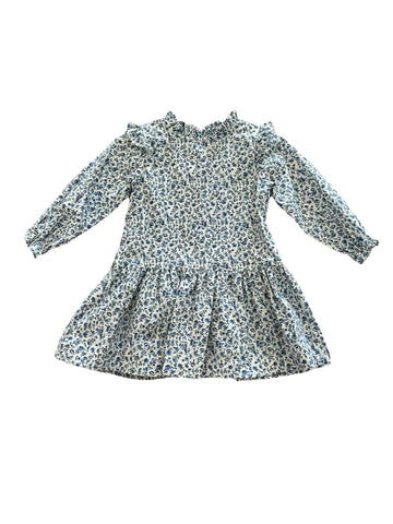 Navy Floral Vine Dress