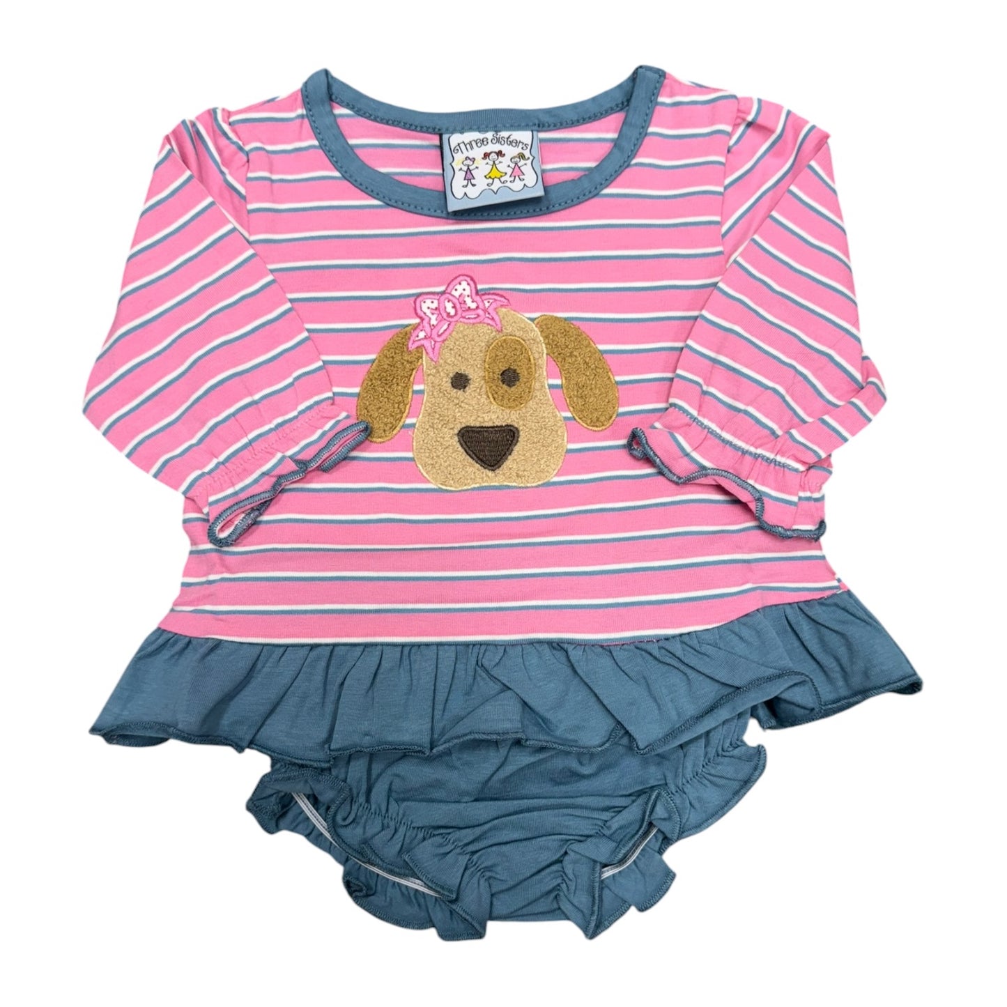 Puppy Applique Bloomer Set