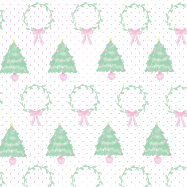 Oh Christmas Tree Pink Tiny Tot Turtleneck