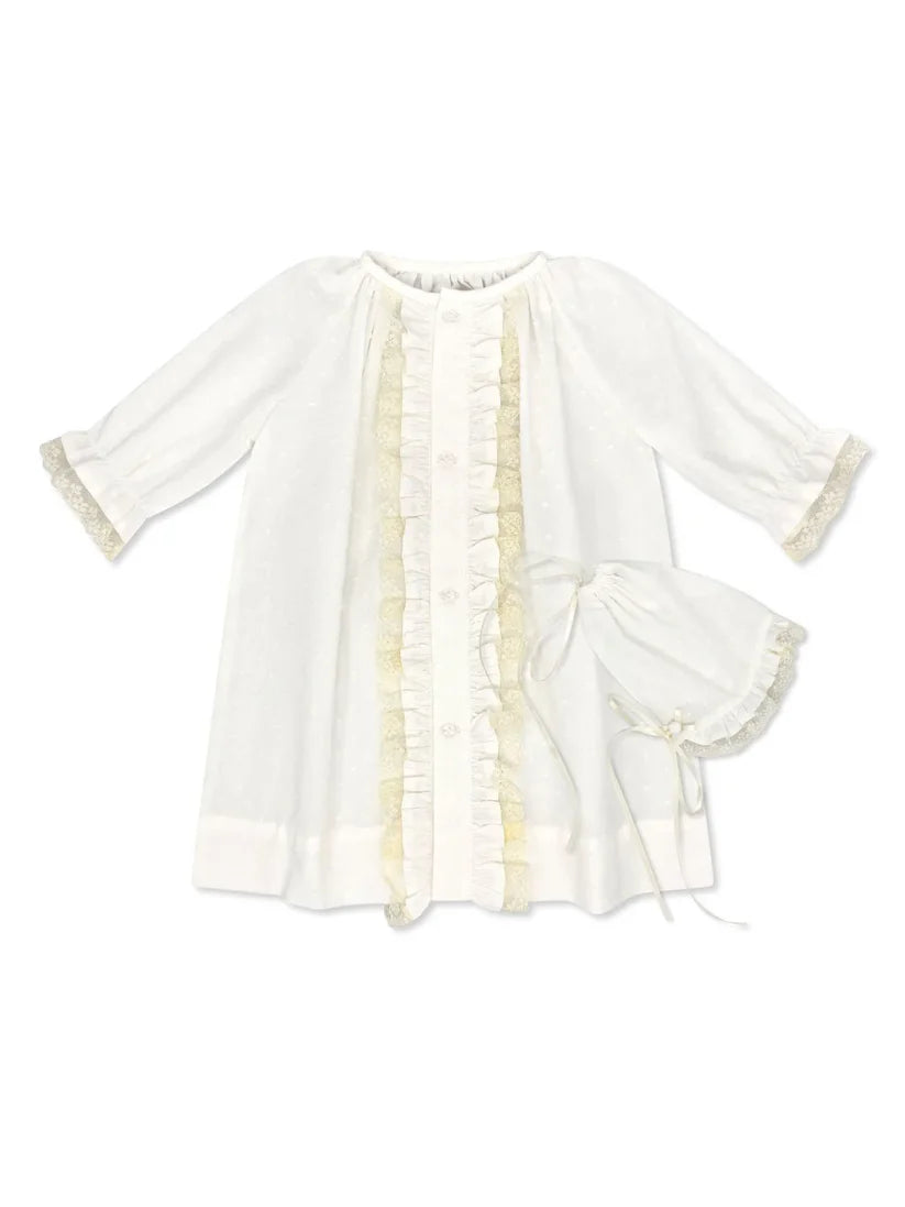 Timeless Daygown Set Spring White Swiss Dot