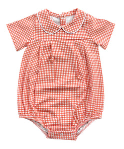 Orange Gingham Finn Bubble
