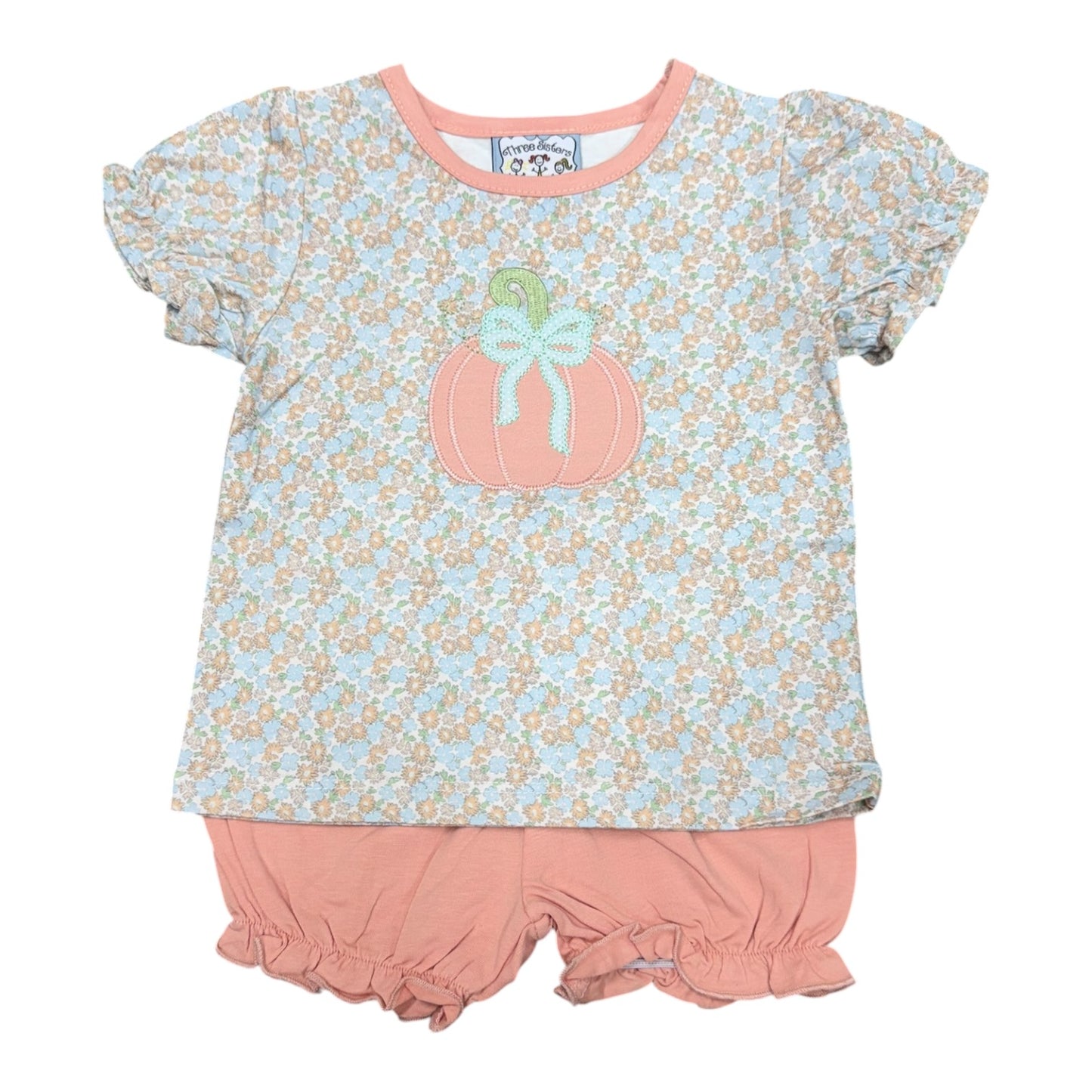Pumpkin Applique Bloomer Set