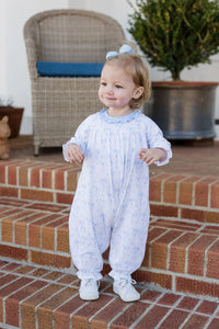 Lila Blue Bows Knit Long Bubble