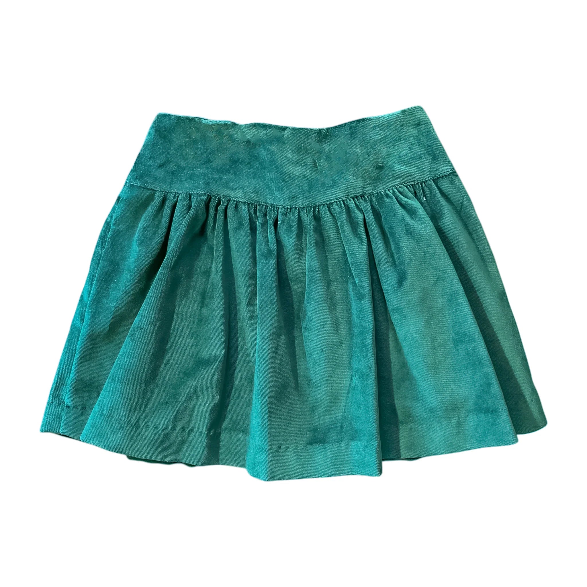 Hazel Hunter Green Velvet Skirt