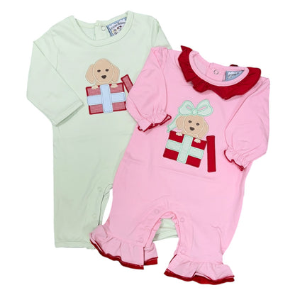 Christmas Puppy Romper