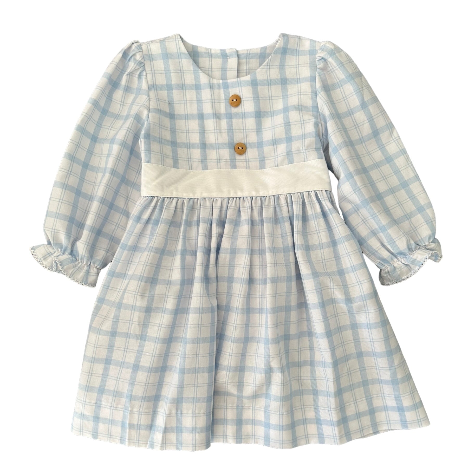 Light Blue Plaid Hannah Dress