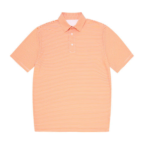 Meripex Orange/White Striped Polo
