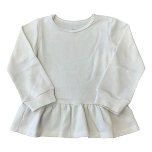 Be Elizabeth Cream Peplum Top