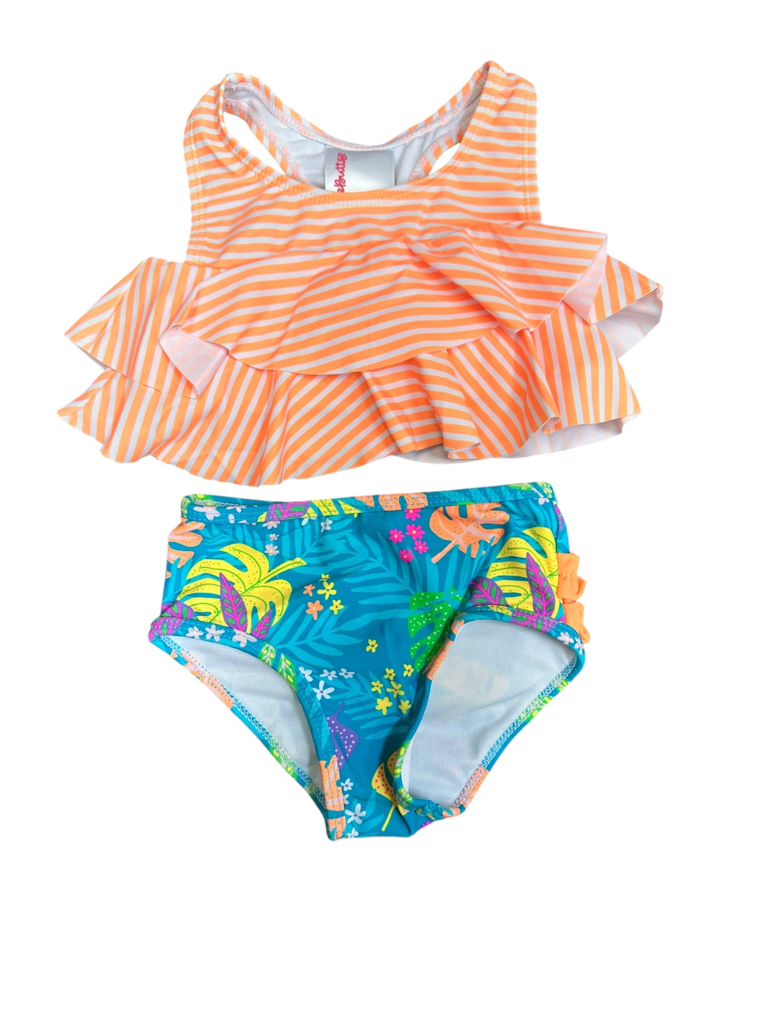 Neon Tiki Vibes Flounce Bikini