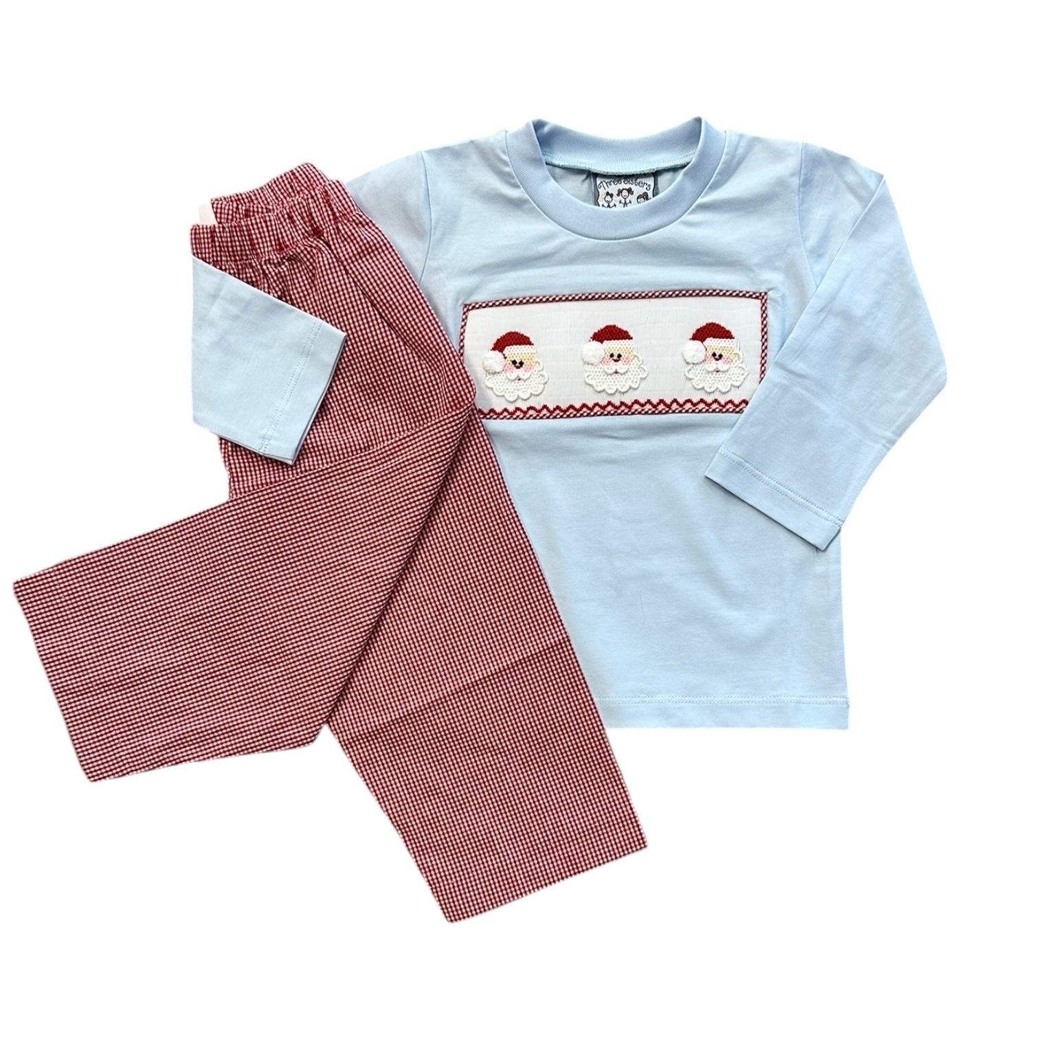 Santa Smocked Boys Set