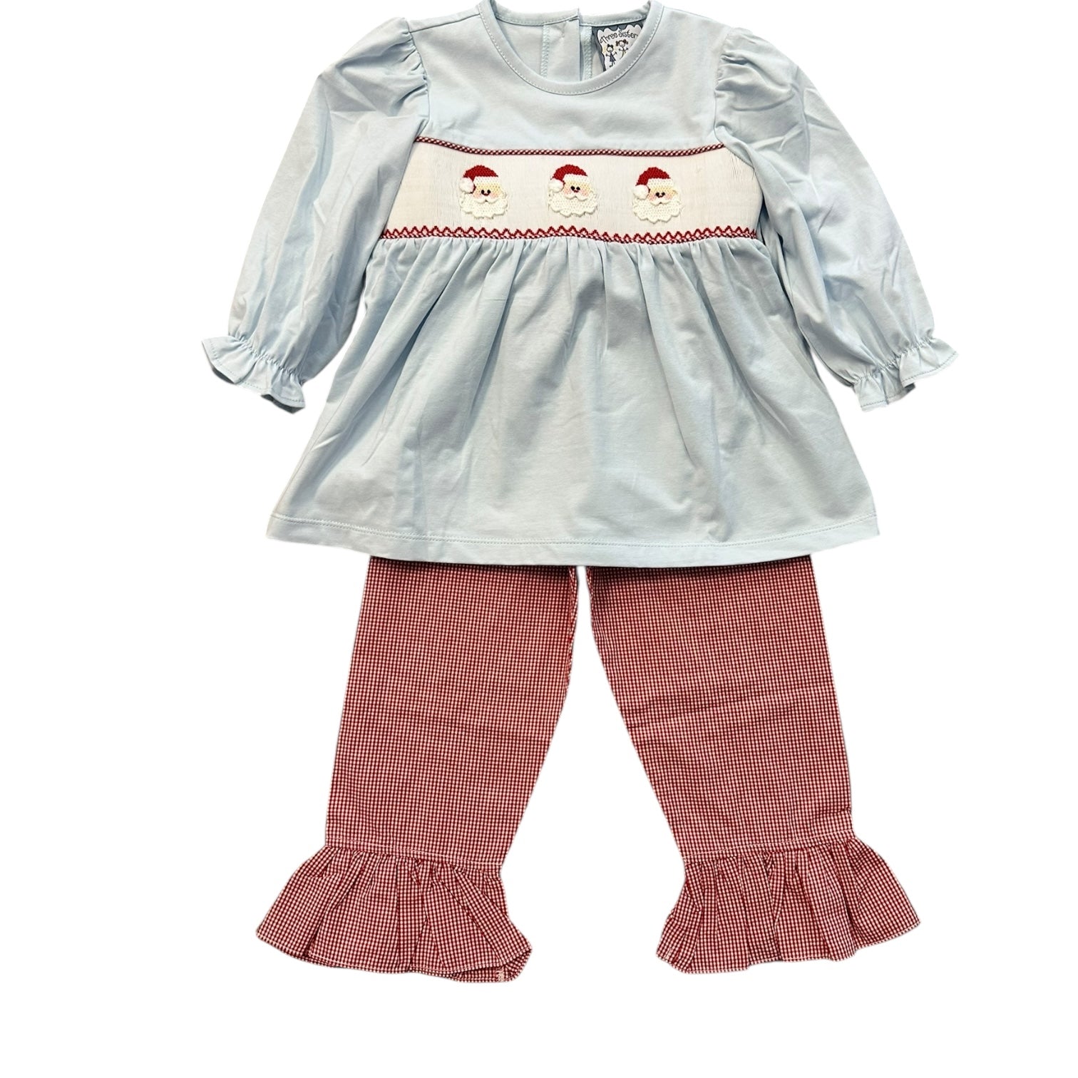 Santa Smocked Ruffle Set