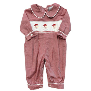 Santa Smocked Long Bubble