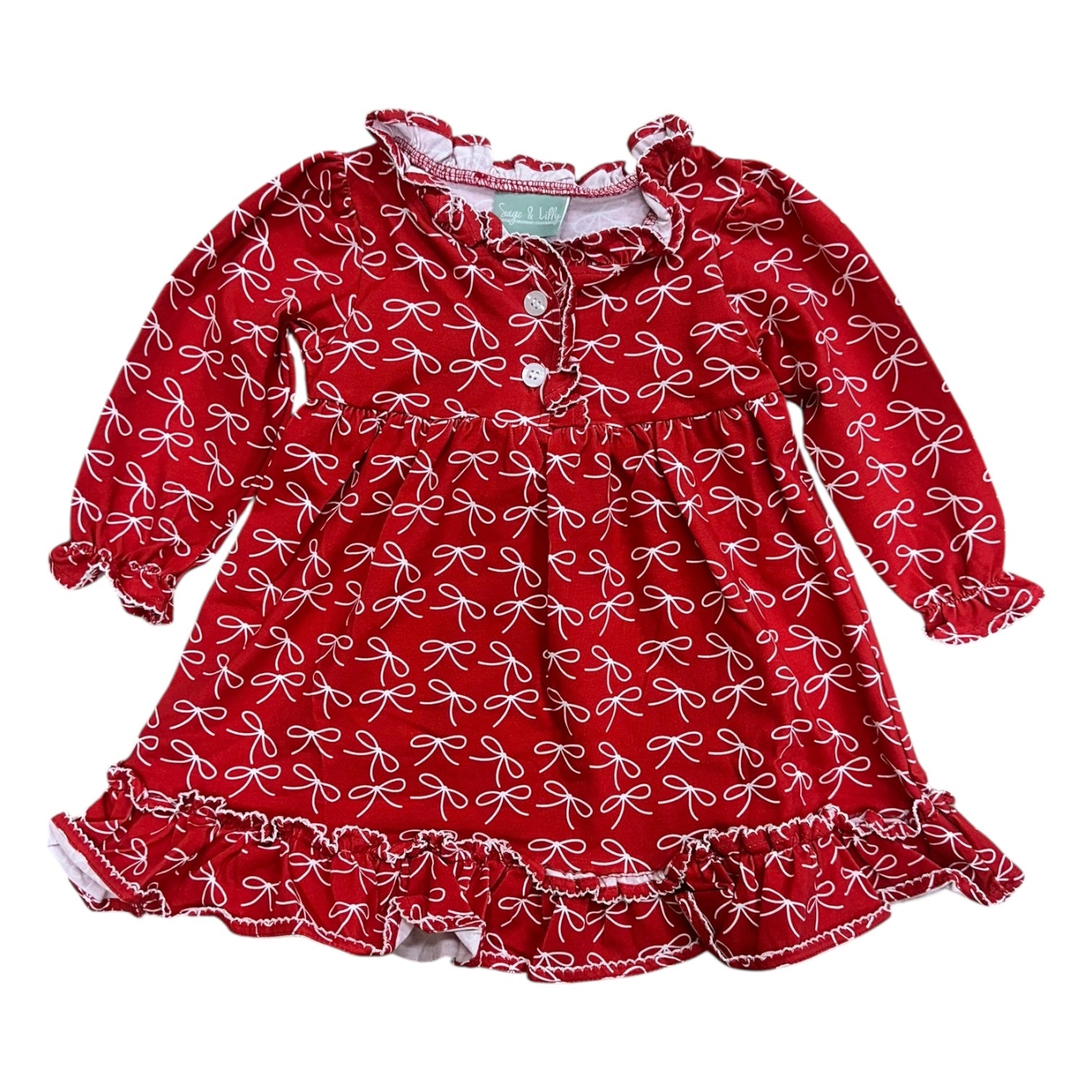 Christmas Bow Morning Gown