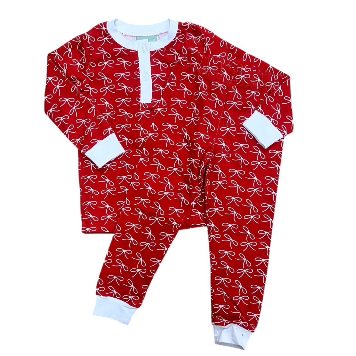 Christmas Morning Bow PJs