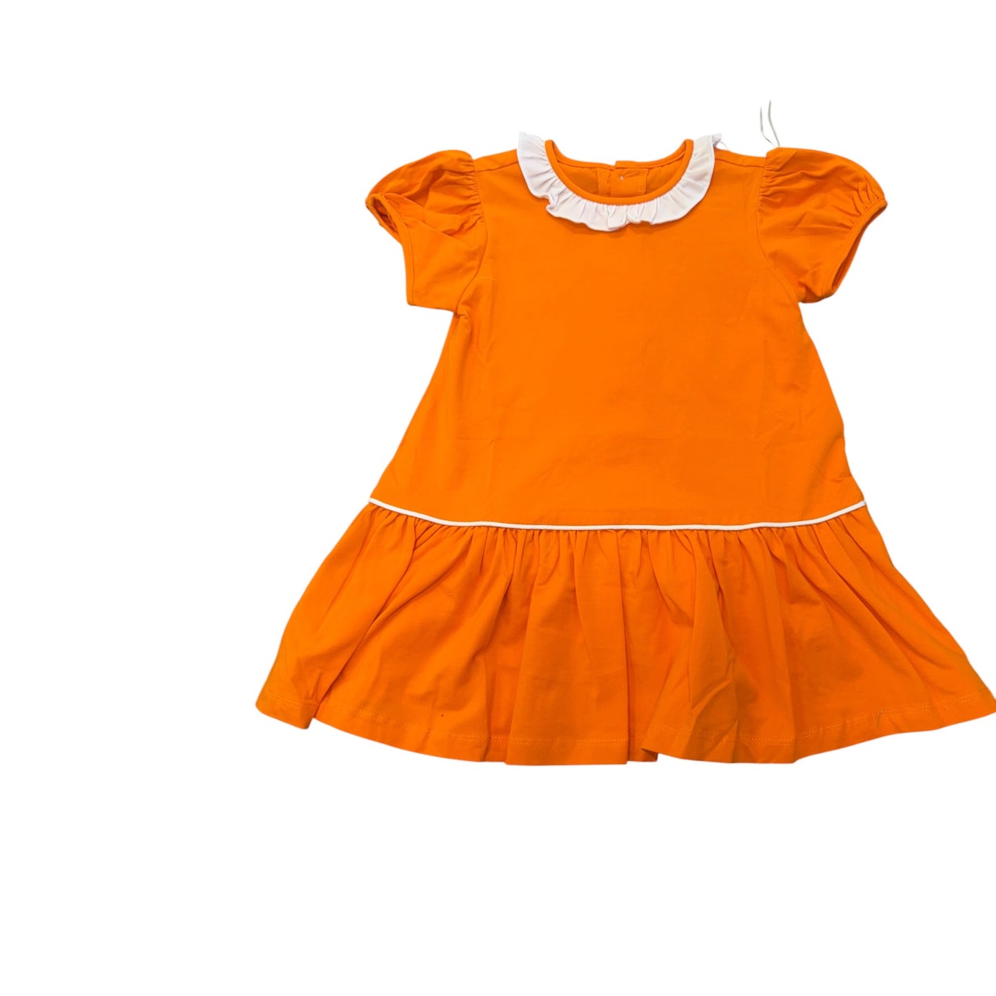 Orange/White Game Day Knit Dress