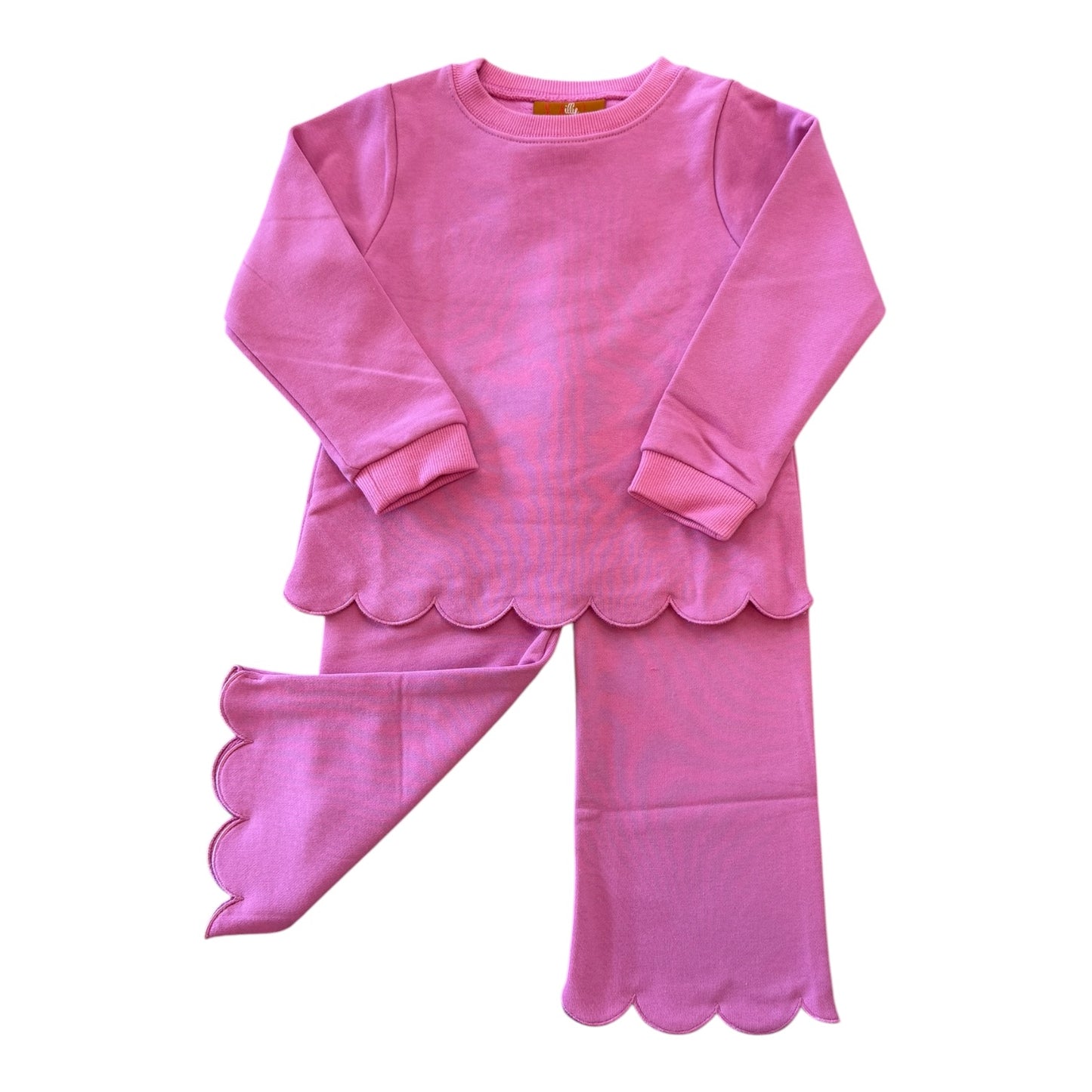 Pink Scottie Scalloped Set
