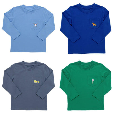 Itsy Bitsy Boys Pocket LS Tee