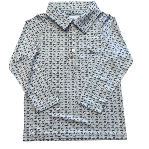 SB LS Performance Printed Polo