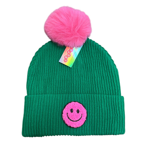 Happy Pom Beanie