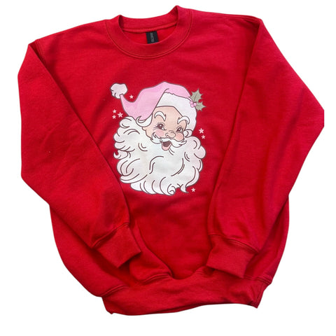 Pink Santa Sweatshirt