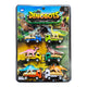 6 PC Dino Pull Back Car Set