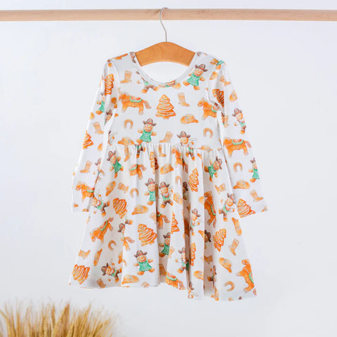 Cookie Roundup Cotton Twirl Dress