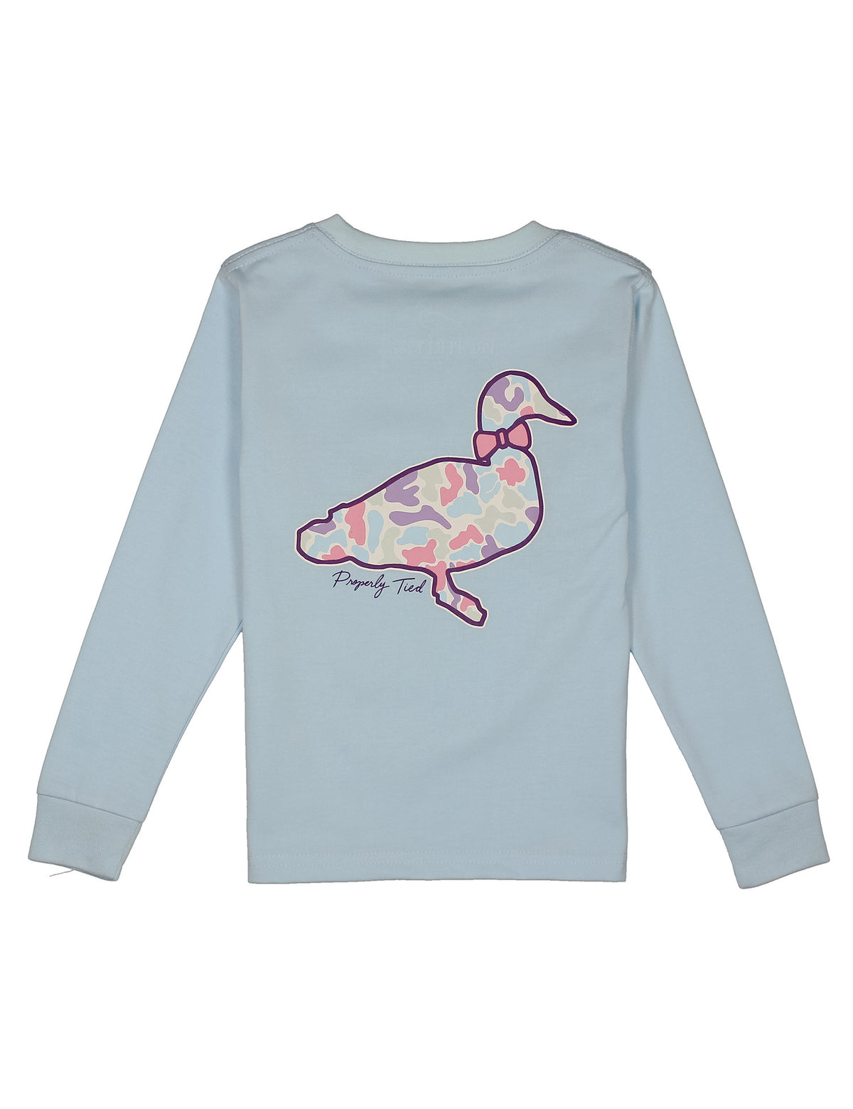 PT Girls Pink Camo Logo LS Tee
