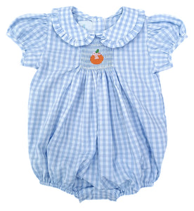 Pumpkin Smocked Margaret Bubble