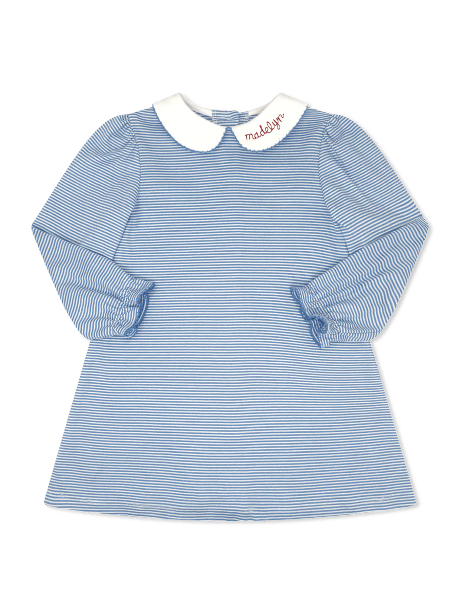 Seaside Blue Stripe LS Dress