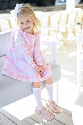 Harper Pink Check Dress