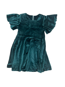 Addison Green Velvet Dress